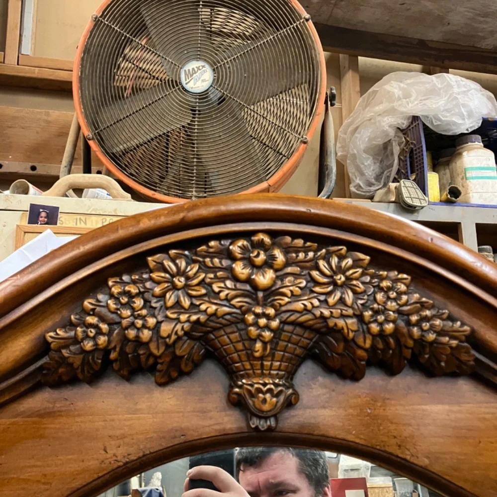 Hardwood French Styled Mirror